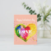 Gelukkige Valentijnsdag Homostel LGBT Feestdagenkaart (Staand voorkant)