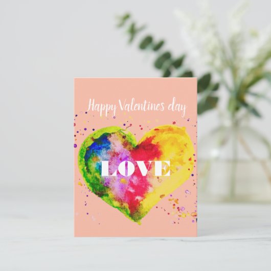 Gelukkige Valentijnsdag Homostel LGBT Feestdagenkaart (Staand voorkant)