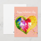 Gelukkige Valentijnsdag Homostel LGBT Feestdagenkaart (Voorkant / Achterkant)