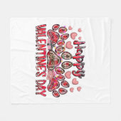 Gelukkige Valentijnsdag hond huisdier Fleece Deken (Voorkant (Horizontaal))