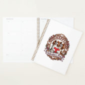 Gelukkige Valentijnsdag Hond Rood Hart Bloem Frame Planner (Display)