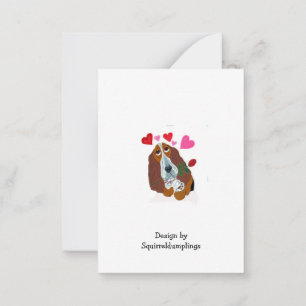 Gelukkige Valentijnsdag Hondje Vouwkaart Notitiekaartje