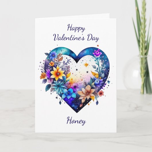 Gelukkige Valentijnsdag Honing | kleurplaat Kaart (Voorkant)