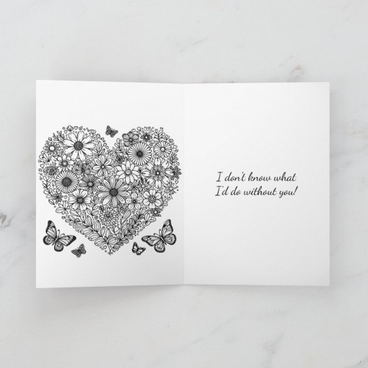 Gelukkige Valentijnsdag Honing | kleurplaat Kaart (Binnen)