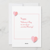 Gelukkige Valentijnsdag! Ik hou van jou! Cute Scha Feestdagenkaart (Achterkant)