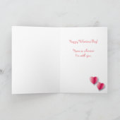 Gelukkige Valentijnsdag! Ik hou van jou! Mooie Sch Kaart (Binnen)