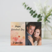 Gelukkige Valentijnsdag Ik Hou van Jou Persoonlijk Feestdagenkaart (Staand voorkant)