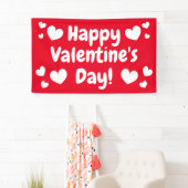 Gelukkige Valentijnsdag indoor outdoor banner teke (Insitu)