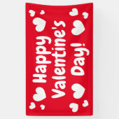 Gelukkige Valentijnsdag indoor outdoor banner teke (Verticaal)