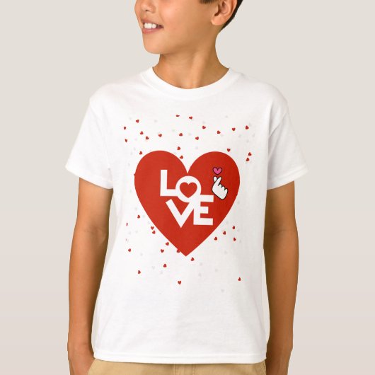 Gelukkige Valentijnsdag jongens T-shirt (Voorkant)