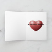 Gelukkige Valentijnsdag - kaart (Binnen)