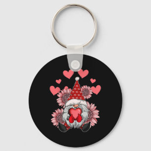 Gelukkige Valentijnsdag Kabouter Met Luipaard Zonn Sleutelhanger