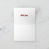 Gelukkige Valentijnsdag kleinzoon Bedankkaart (Binnen)