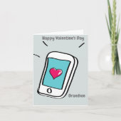 Gelukkige Valentijnsdag kleinzoon Kaart (Voorkant)