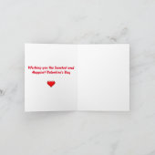 Gelukkige Valentijnsdag kleinzoon Kaart (Binnen)