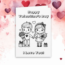 Gelukkige Valentijnsdag   | Kleurplaat