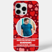 Gelukkige Valentijnsdag Knappe gepersonaliseerde f Case-Mate iPhone Case (Achterkant)