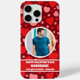 Gelukkige Valentijnsdag Knappe gepersonaliseerde f iPhone 15 Pro Max Hoesje