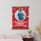 Gelukkige Valentijnsdag Knappe gepersonaliseerde f Hangend Wandkleed (Slaapkamer)