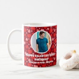 Gelukkige Valentijnsdag Knappe gepersonaliseerde f Koffiemok