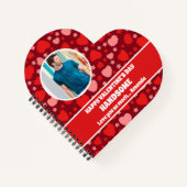 Gelukkige Valentijnsdag Knappe gepersonaliseerde f Notitieboek (Voorkant)