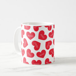 Gelukkige Valentijnsdag Knuffels en Kusjes Modern Koffiemok
