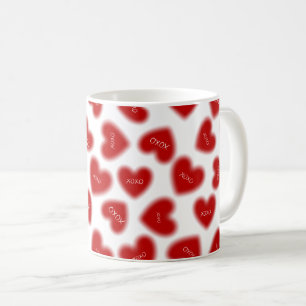 Gelukkige Valentijnsdag Knuffels en Kusjes Modern Koffiemok