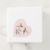 Gelukkige Valentijnsdag kolibries Bedankjes Labels (In situ)