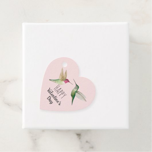 Gelukkige Valentijnsdag kolibries Bedankjes Labels (In situ)