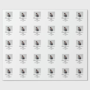 Gelukkige Valentijnsdag koppel foto modern eenvoud Cadeaupapier