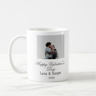 Gelukkige Valentijnsdag koppel foto modern eenvoud Koffiemok
