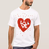 Gelukkige Valentijnsdag Koppels T-shirt (Voorkant)