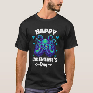 Gelukkige Valentijnsdag Kraken Dierenliefhebber Ha T-shirt