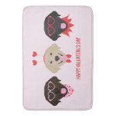 Gelukkige Valentijnsdag Labrador Retriever Honden Badmat (Voorkant Verticaal)