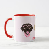 Gelukkige Valentijnsdag Labrador Retriever Honden Mok (Links)
