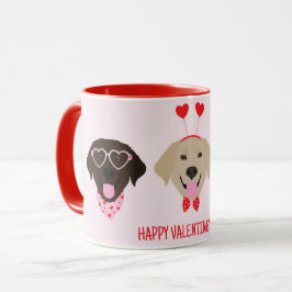 Gelukkige Valentijnsdag Labrador Retriever Honden Mok