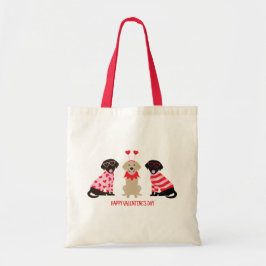 Gelukkige Valentijnsdag Labrador Retriever Honden Tote Bag