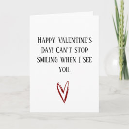 Gelukkige Valentijnsdag Lachende Liefdeskaart Kaart