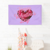 Gelukkige Valentijnsdag Lavendel Banner (Insitu)