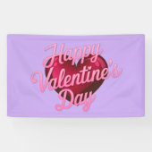 Gelukkige Valentijnsdag Lavendel Banner (Horizontaal)