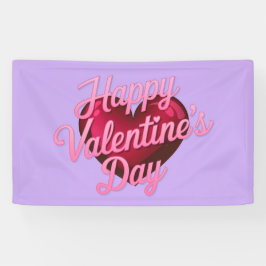 Gelukkige Valentijnsdag Lavendel Banner