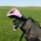 Gelukkige Valentijnsdag Leopard Plaid Love Heart Golfheadcover (Insitu)