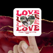 Gelukkige Valentijnsdag Liefde Hart Foto Sticker