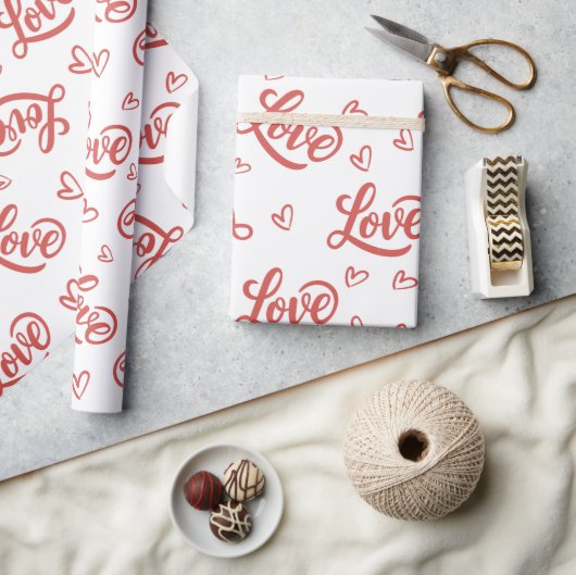 gelukkige valentijnsdag liefde je cadeaupapier (Crafts)