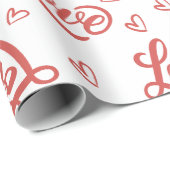 gelukkige valentijnsdag liefde je cadeaupapier (Rol Hoek)