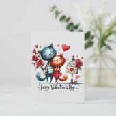 Gelukkige Valentijnsdag Liefde Kaarten (Staand voorkant)
