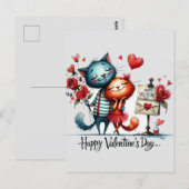 Gelukkige Valentijnsdag Liefde Kaarten (Voorkant / Achterkant)