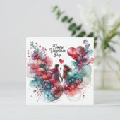 Gelukkige Valentijnsdag Liefde Kaarten (Staand voorkant)