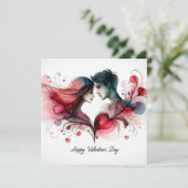 Gelukkige Valentijnsdag Liefde Kaarten (Staand voorkant)