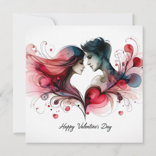 Gelukkige Valentijnsdag Liefde Kaarten (Voorkant)